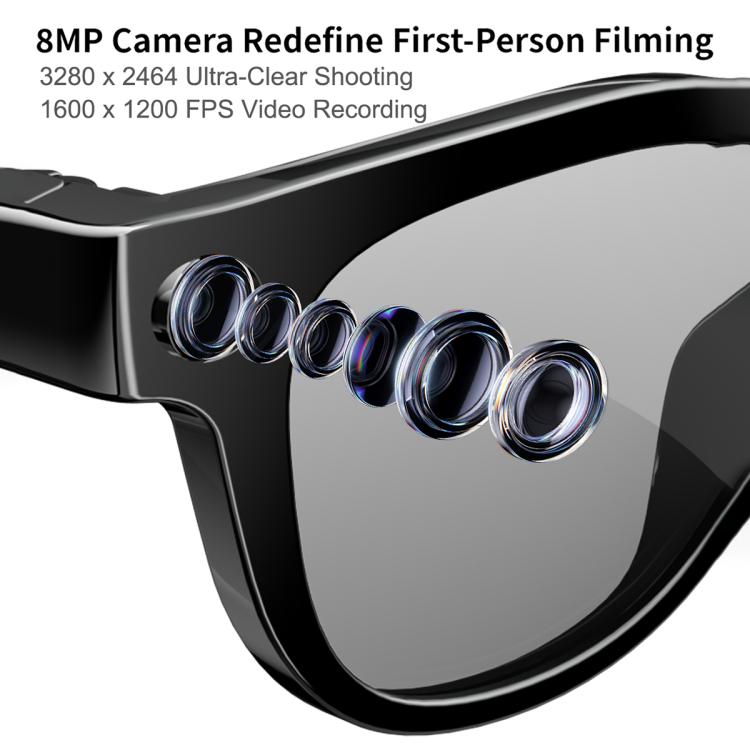 MT3 8MP Smart AI Glasses with Wi-Fi, Touch Control & Bluetooth Calling