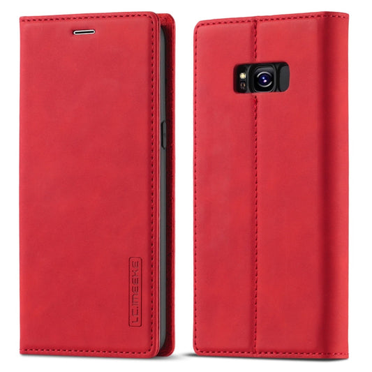 LC.IMEEKE Strong Magnetism Ultra-thin Horizontal Flip Shockproof Matte TPU + PU Leather Case with Holder & Card Slots & Wallet, For Samsung Galaxy S8, For Samsung Galaxy S8+, For Samsung Galaxy S9, For Samsung Galaxy S9+