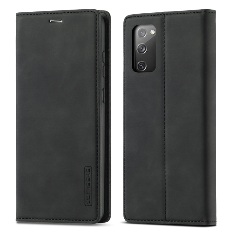LC.IMEEKE Strong Magnetism Ultra-thin Horizontal Flip Shockproof Matte TPU + PU Leather Case with Holder & Card Slots & Wallet, For Samsung Galaxy S20, For Samsung Galaxy S20+, For Samsung Galaxy S20 Ultra, For Samsung Galaxy S20 FE