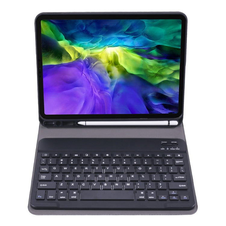 A098B TPU Detachable Ultra-thin Bluetooth Keyboard Protective Case for iPad Air 11 2024 / 2025 / Air 4 10.9 inch 2020, with Stand & Pen Slot, A098B