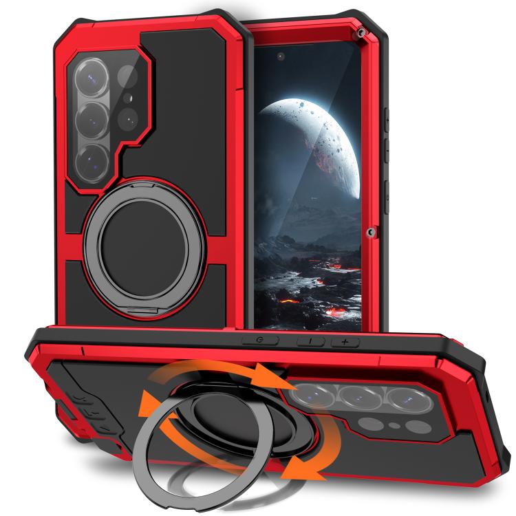 R-JUST Life Waterproof Dustproof MagSafe Magnetic Holder Phone Case, For Samsung Galaxy S26 Ultra 5G