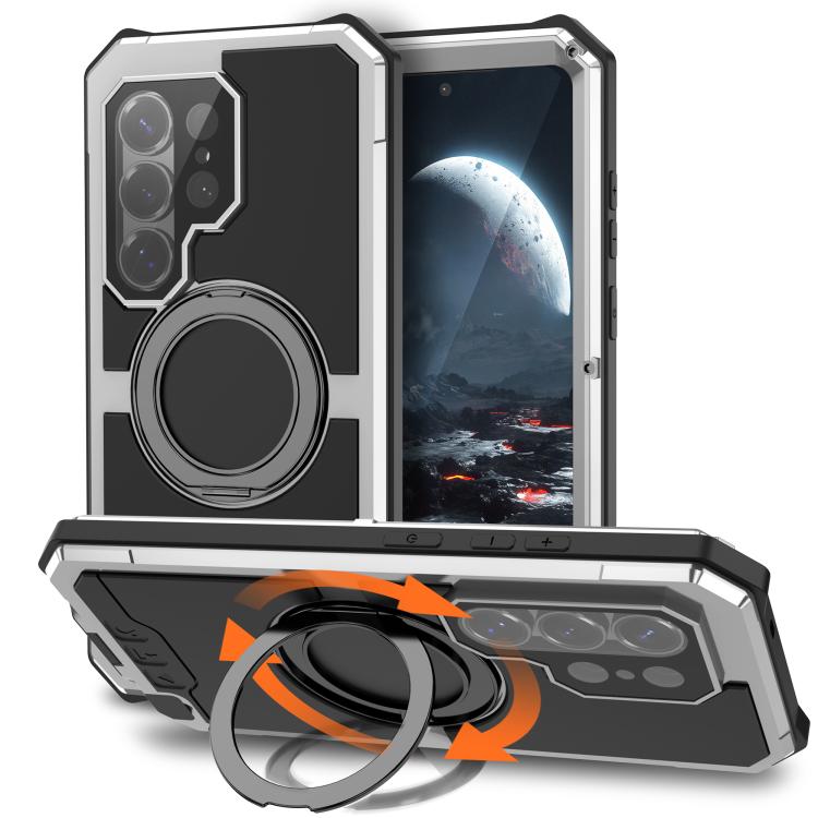 R-JUST Life Waterproof Dustproof MagSafe Magnetic Holder Phone Case, For Samsung Galaxy S26 Ultra 5G