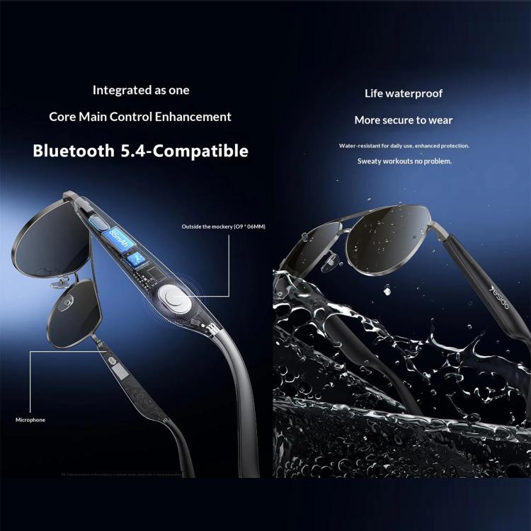 Yesido IO44 Smart Audio Glasses with Bluetooth 5.4 & Polarized Lenses