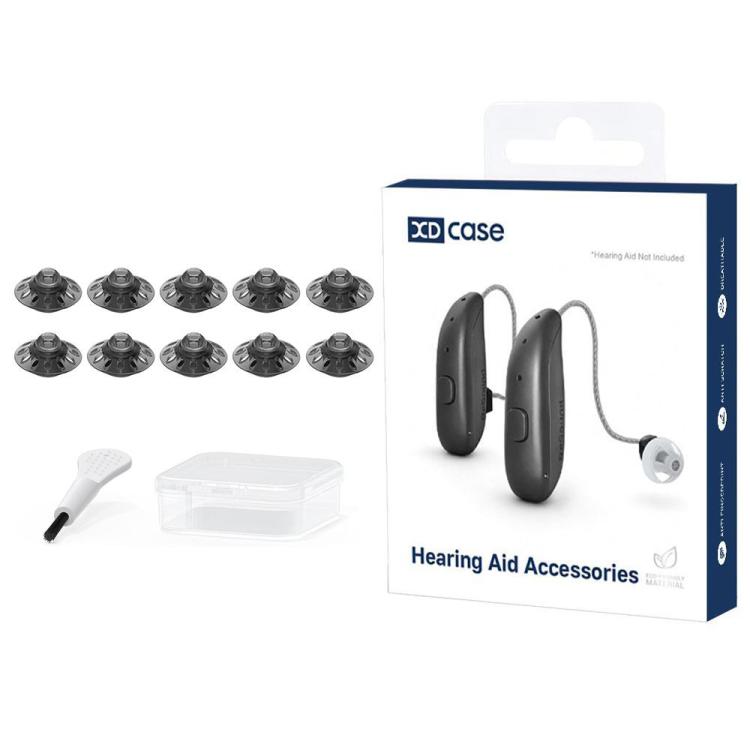 XDcase 10pcs Replacement Silicone Ear Tips Kit for Phonak Hearing Aids, S, M, L