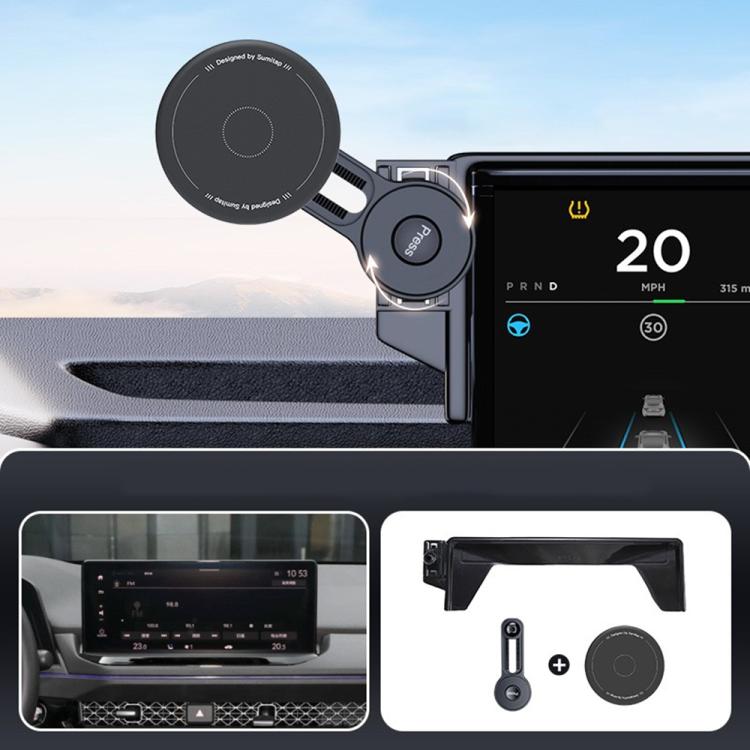Car Screen Magnetic Phone Holder Mount with Extension Arm, For Honda Accord 2023-2025, For Honda 10th Gen Civic 2016-2021, For Honda CR-V / Breeze 2017-2022, For Honda CR-V / Breeze 2023