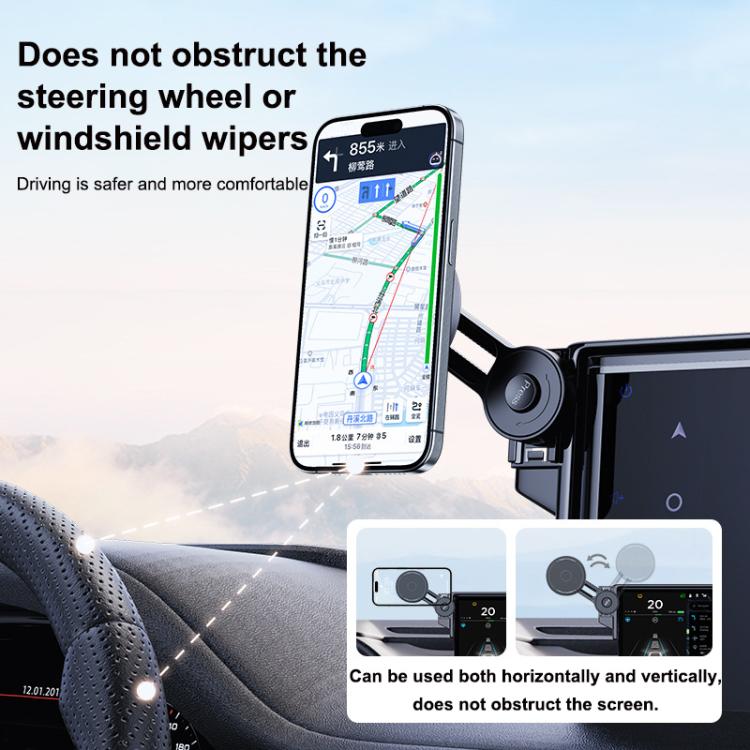 Car Screen Magnetic Phone Holder Mount with Extension Arm, For Honda Accord 2023-2025, For Honda 10th Gen Civic 2016-2021, For Honda CR-V / Breeze 2017-2022, For Honda CR-V / Breeze 2023