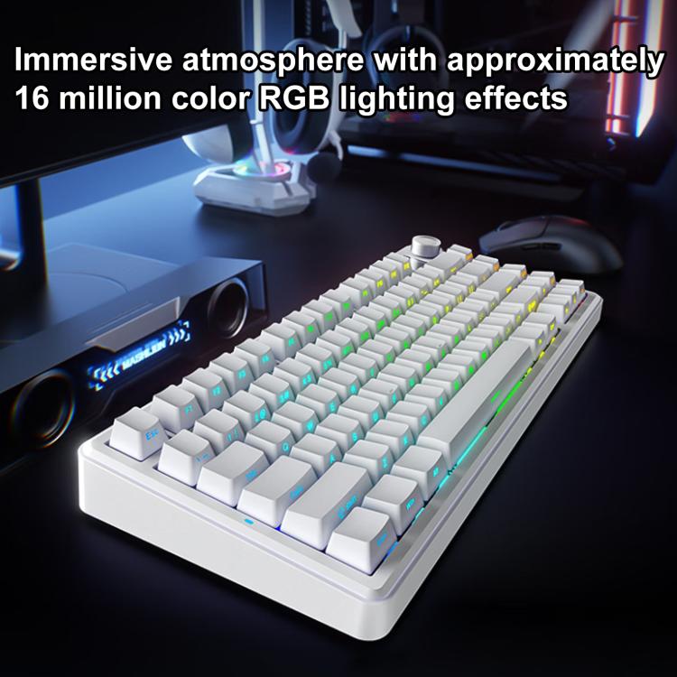 AULA F75MAX 80-Key Mechanical Keyboard – RGB, 2.4G/Bluetooth/Wired, 4000mAh