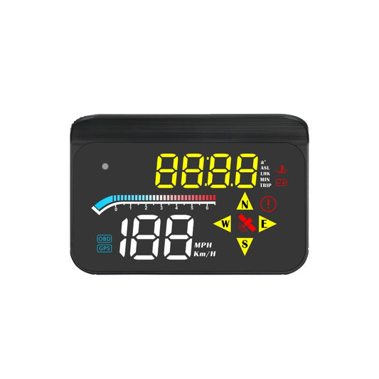M17 Car HUD Head-up Display GPS Speed Meter Car OBD2 Diagnostic Tool, M17