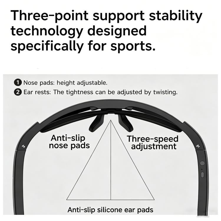 L805 Smart AI Cycling Glasses with 8MP Stabilization Camera