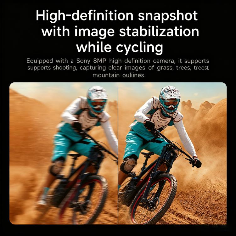 L805 Smart AI Cycling Glasses with 8MP Stabilization Camera