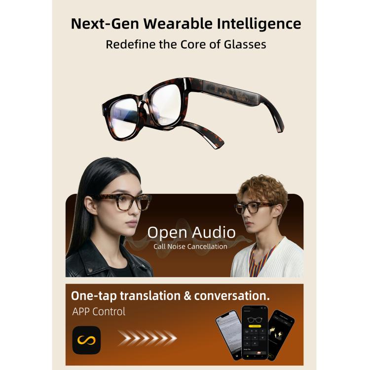 E06D 13MP Smart AI Glasses with 1080P 30FPS Video & Calling