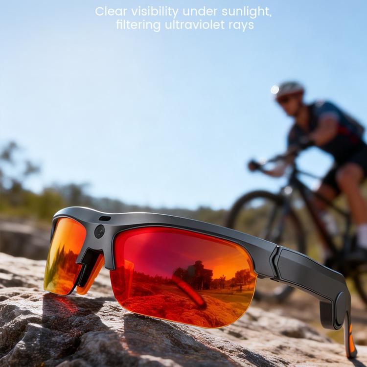 E08 13MP Smart AI Cycling Glasses with 1080P 30FPS Video & Calling