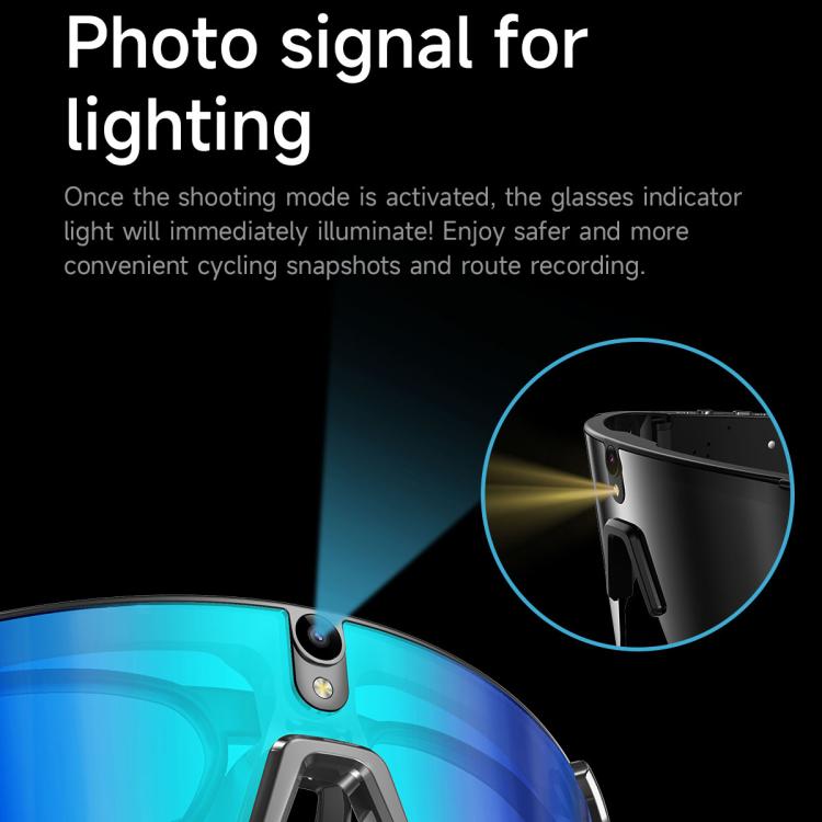 L085 8MP AI Cycling Smart Glasses with Noise Cancellation & Calling