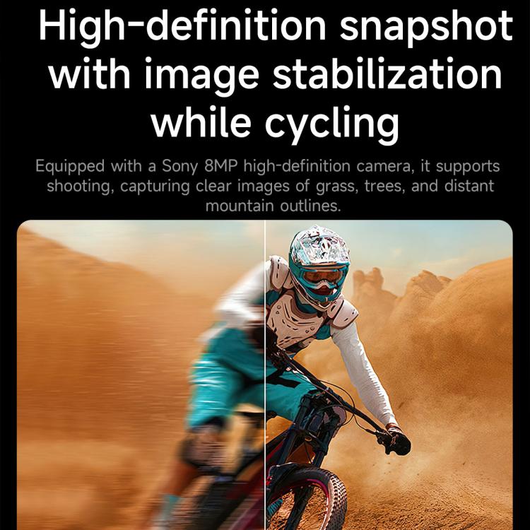 L085 8MP AI Cycling Smart Glasses with Noise Cancellation & Calling