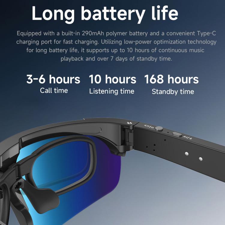 L085 8MP AI Cycling Smart Glasses with Noise Cancellation & Calling