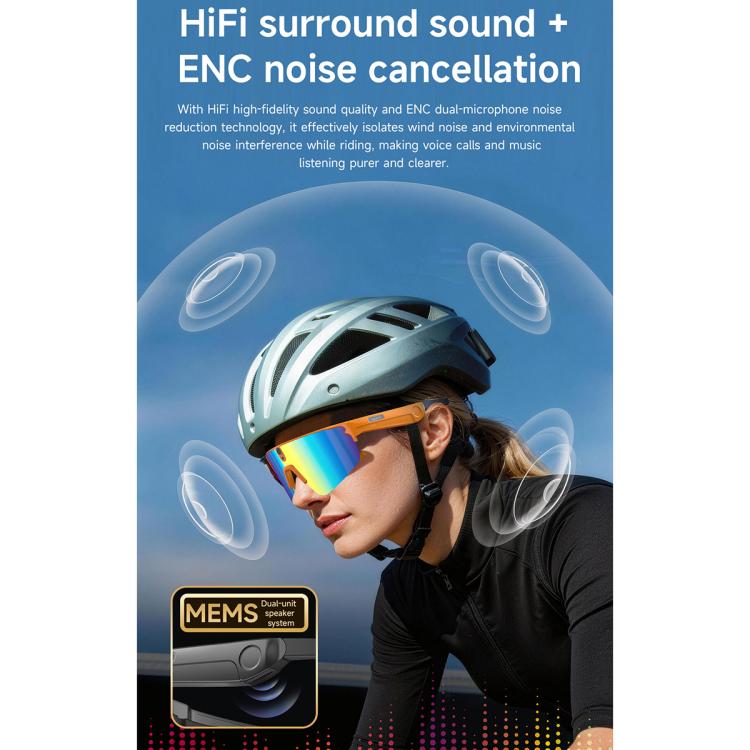 L085 8MP AI Cycling Smart Glasses with Noise Cancellation & Calling