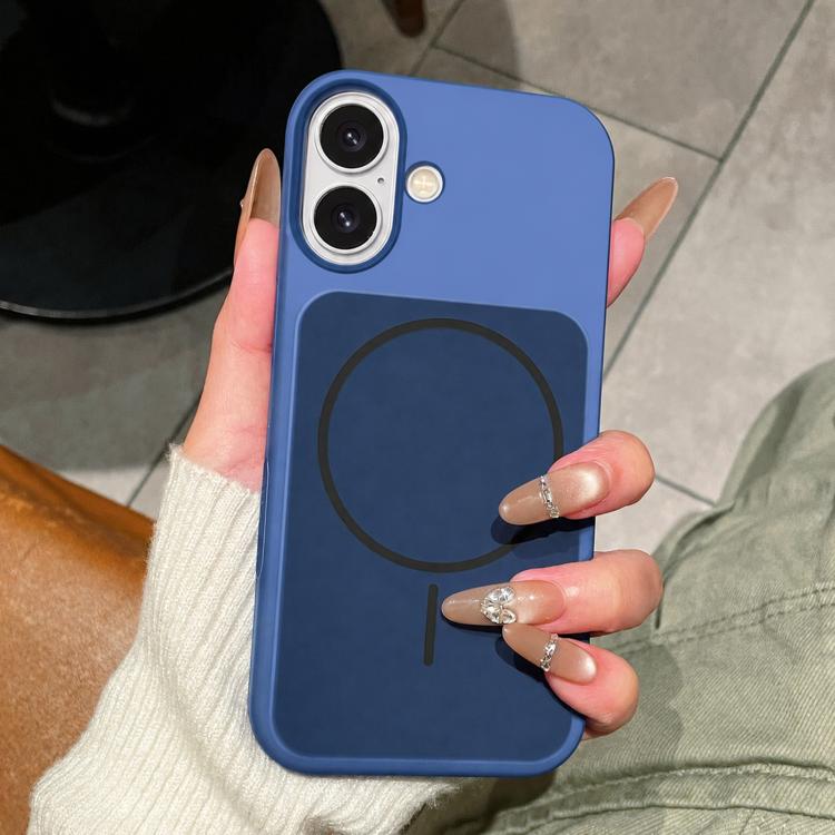 Ice Cream Skin Feel Liquid Silicone Fine Circle Magnetic Phone Case, For iPhone 17, For iPhone 16 Pro Max