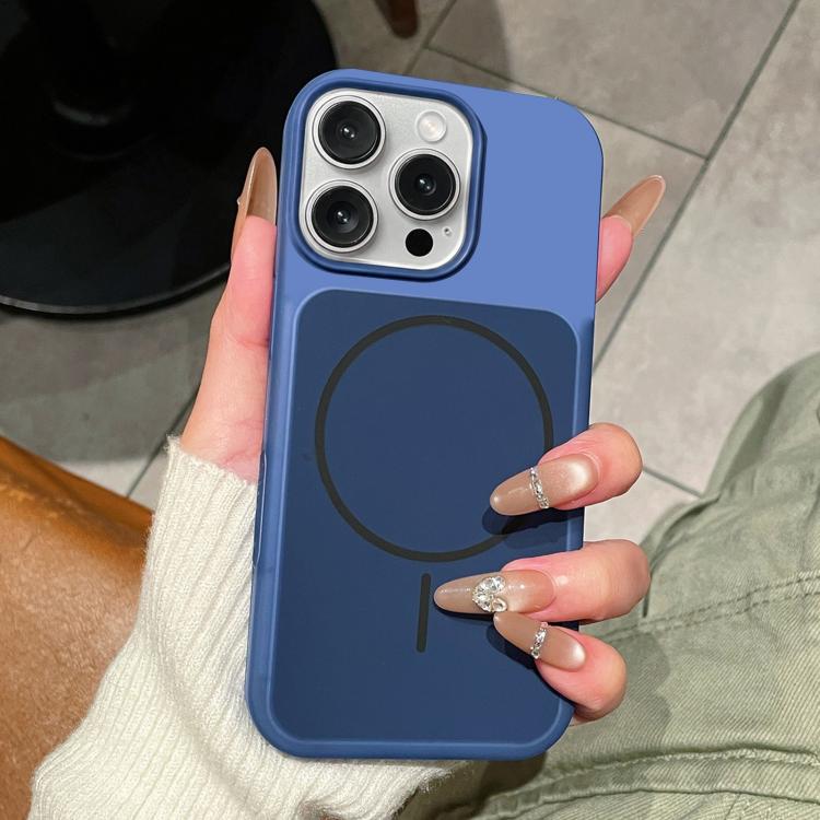 Ice Cream Skin Feel Liquid Silicone Fine Circle Magnetic Phone Case, For iPhone 17, For iPhone 16 Pro Max