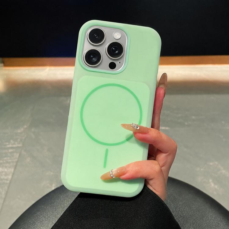Ice Cream Skin Feel Liquid Silicone Fine Circle Magnetic Phone Case, For iPhone 14 Pro, For iPhone 14 Pro Max