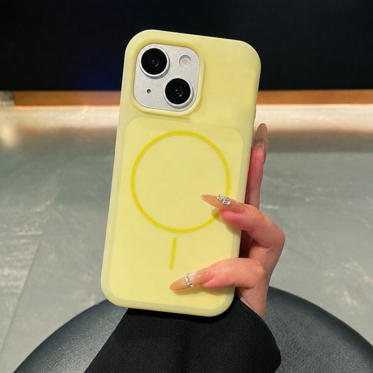 Ice Cream Skin Feel Liquid Silicone Fine Circle Magnetic Phone Case, For iPhone 13 Pro Max, For iPhone 13
