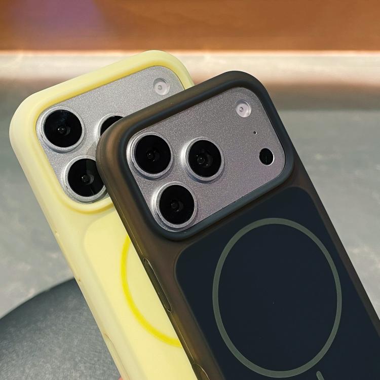 Ice Cream Skin Feel Liquid Silicone Fine Circle Magnetic Phone Case, For iPhone 17 Pro Max, For iPhone 17 Pro