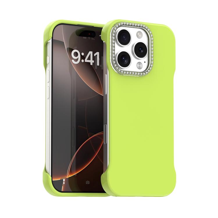 Candy Diamond Half-frame Frosted PC Hybrid TPU Phone Case, For iPhone Air, For iPhone 16 Pro Max, For iPhone 16 Pro