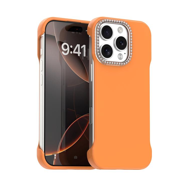Candy Diamond Half-frame Frosted PC Hybrid TPU Phone Case, For iPhone Air, For iPhone 16 Pro Max, For iPhone 16 Pro