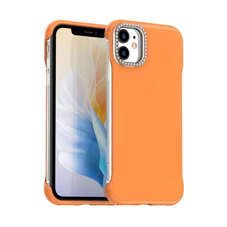 Candy Diamond Half-frame Frosted PC Hybrid TPU Phone Case, For iPhone 12 Pro, For iPhone 11 Pro Max, For iPhone 11