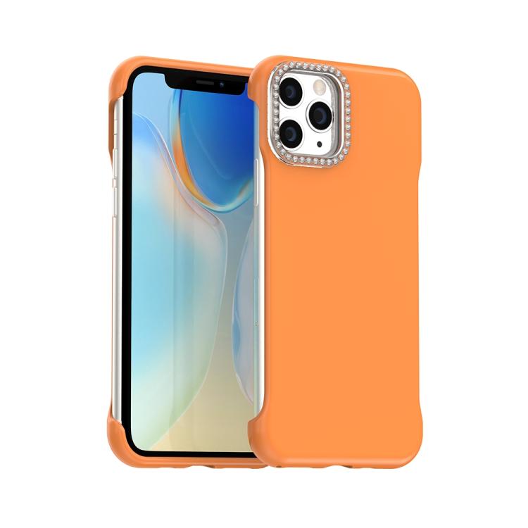 Candy Diamond Half-frame Frosted PC Hybrid TPU Phone Case, For iPhone 12 Pro, For iPhone 11 Pro Max, For iPhone 11