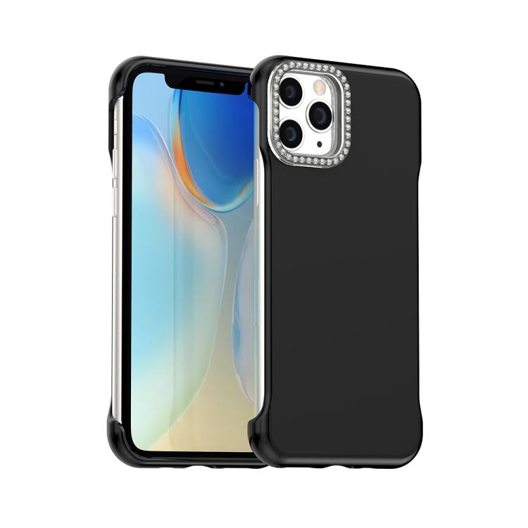 Candy Diamond Half-frame Frosted PC Hybrid TPU Phone Case, For iPhone 12 Pro, For iPhone 11 Pro Max, For iPhone 11