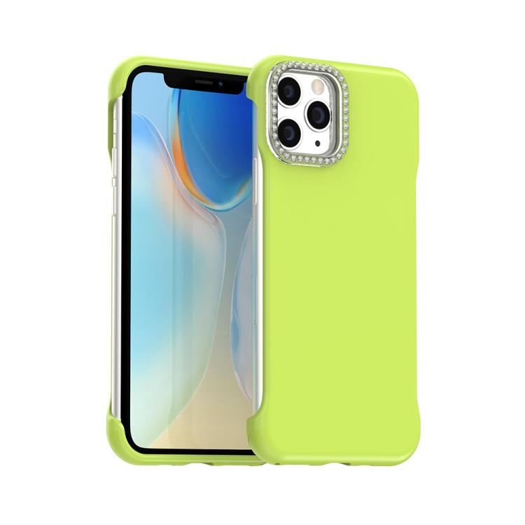 Candy Diamond Half-frame Frosted PC Hybrid TPU Phone Case, For iPhone 12 Pro, For iPhone 11 Pro Max, For iPhone 11