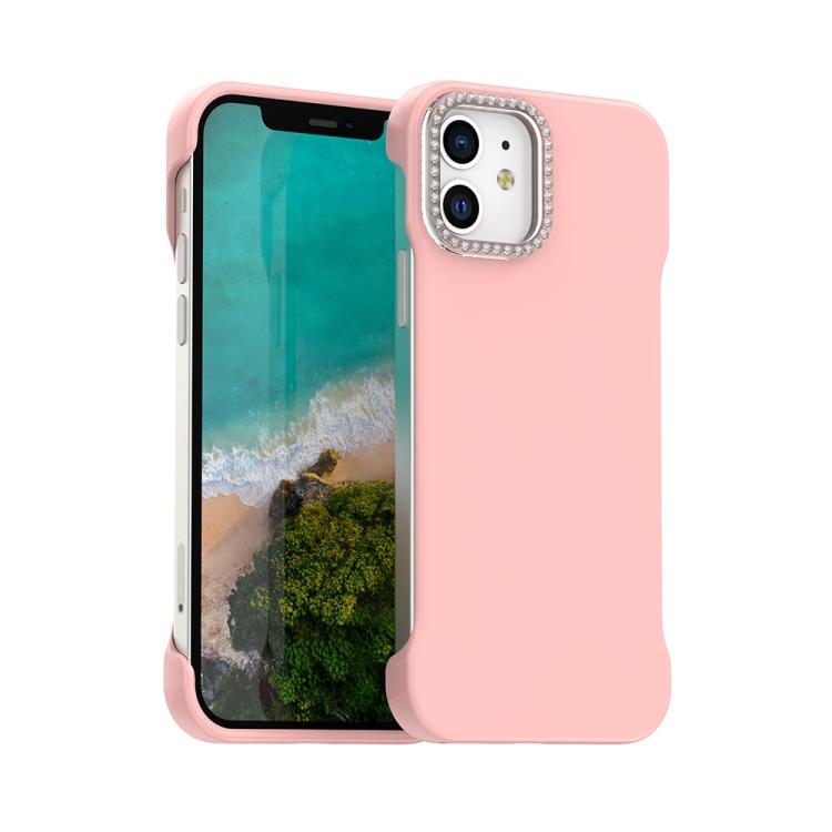 Candy Diamond Half-frame Frosted PC Hybrid TPU Phone Case, For iPhone 13, For iPhone 12, For iPhone 12 Pro Max