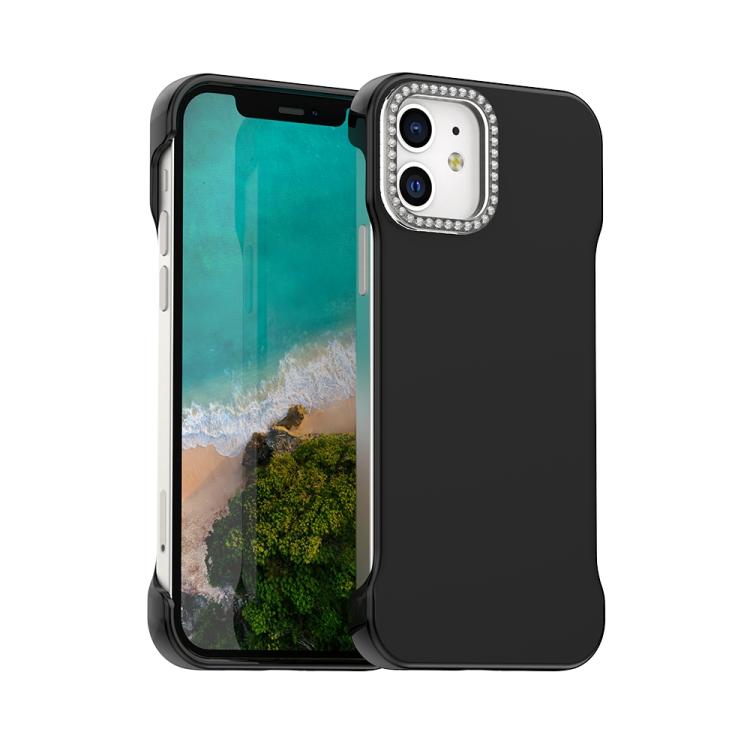 Candy Diamond Half-frame Frosted PC Hybrid TPU Phone Case, For iPhone 13, For iPhone 12, For iPhone 12 Pro Max