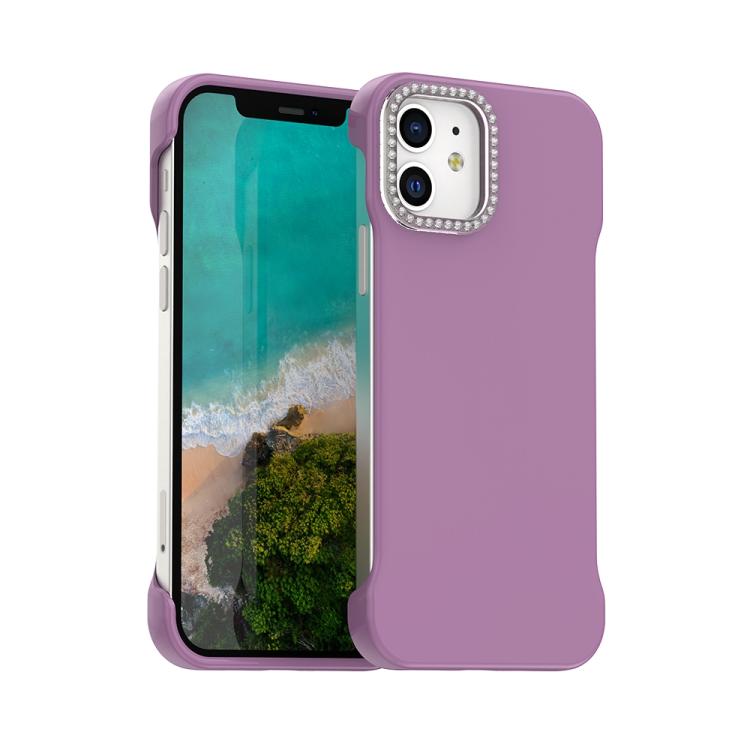 Candy Diamond Half-frame Frosted PC Hybrid TPU Phone Case, For iPhone 13, For iPhone 12, For iPhone 12 Pro Max