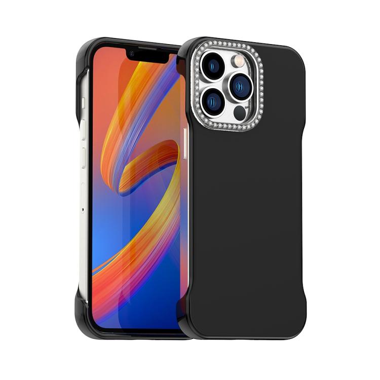 Candy Diamond Half-frame Frosted PC Hybrid TPU Phone Case, For iPhone 12 Pro, For iPhone 11 Pro Max, For iPhone 11