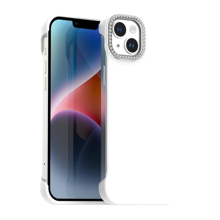 Candy Diamond Half-frame Frosted PC Hybrid TPU Phone Case, For iPhone 13, For iPhone 12, For iPhone 12 Pro Max