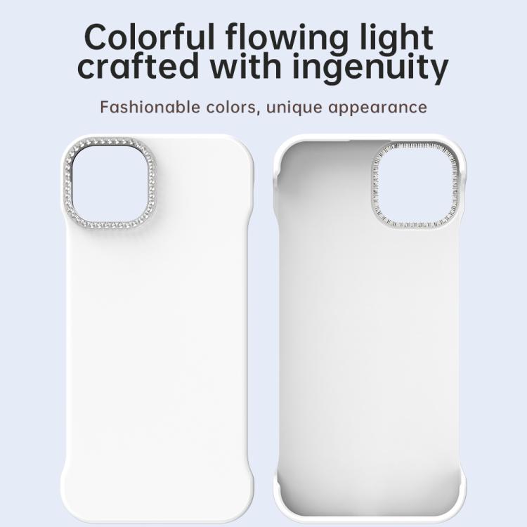 Candy Diamond Half-frame Frosted PC Hybrid TPU Phone Case, For iPhone 13, For iPhone 12, For iPhone 12 Pro Max