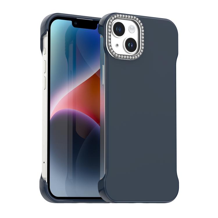 Candy Diamond Half-frame Frosted PC Hybrid TPU Phone Case, For iPhone 13, For iPhone 12, For iPhone 12 Pro Max