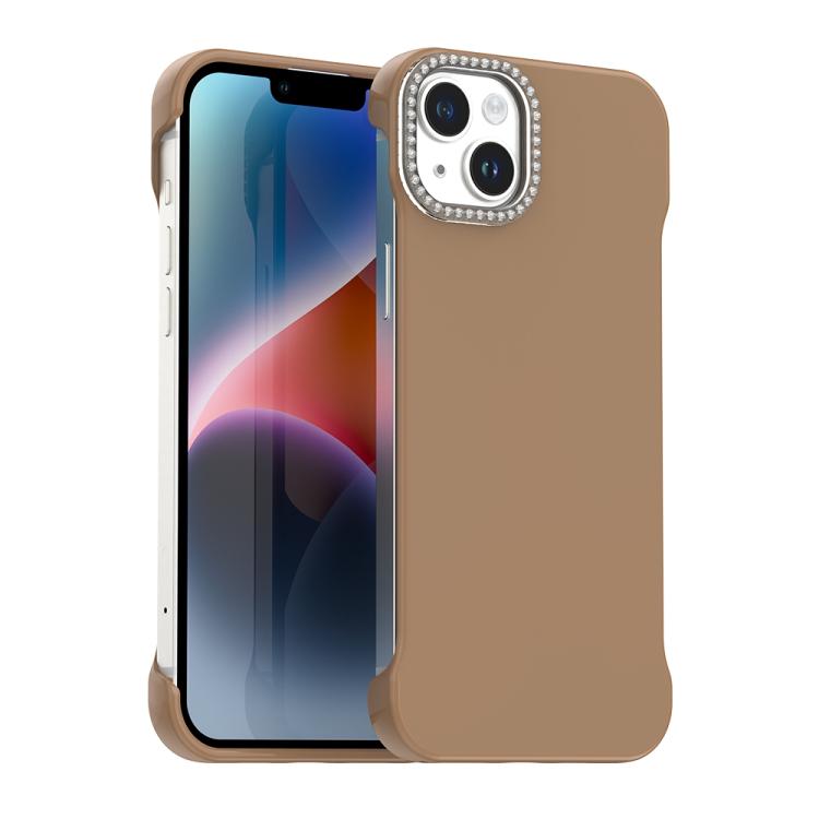 Candy Diamond Half-frame Frosted PC Hybrid TPU Phone Case, For iPhone 13, For iPhone 12, For iPhone 12 Pro Max
