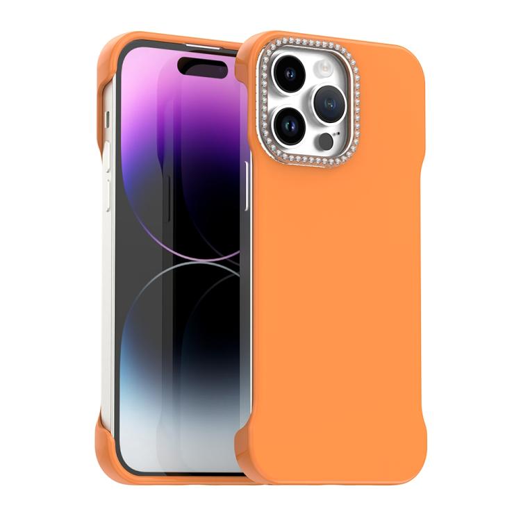 Candy Diamond Half-frame Frosted PC Hybrid TPU Phone Case, For iPhone 14 Pro Max, For iPhone 13 Pro Max, For iPhone 13 Pro