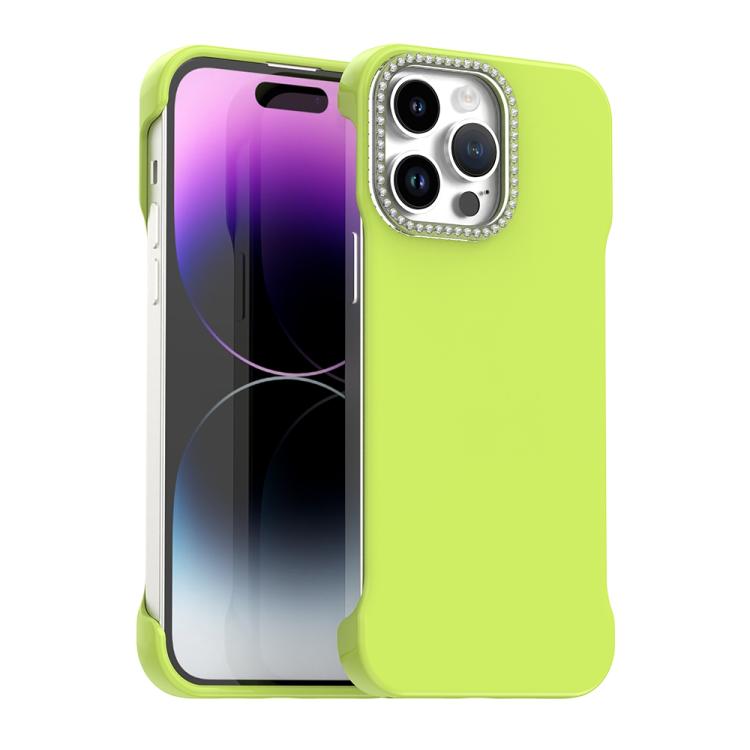 Candy Diamond Half-frame Frosted PC Hybrid TPU Phone Case, For iPhone 14 Pro Max, For iPhone 13 Pro Max, For iPhone 13 Pro