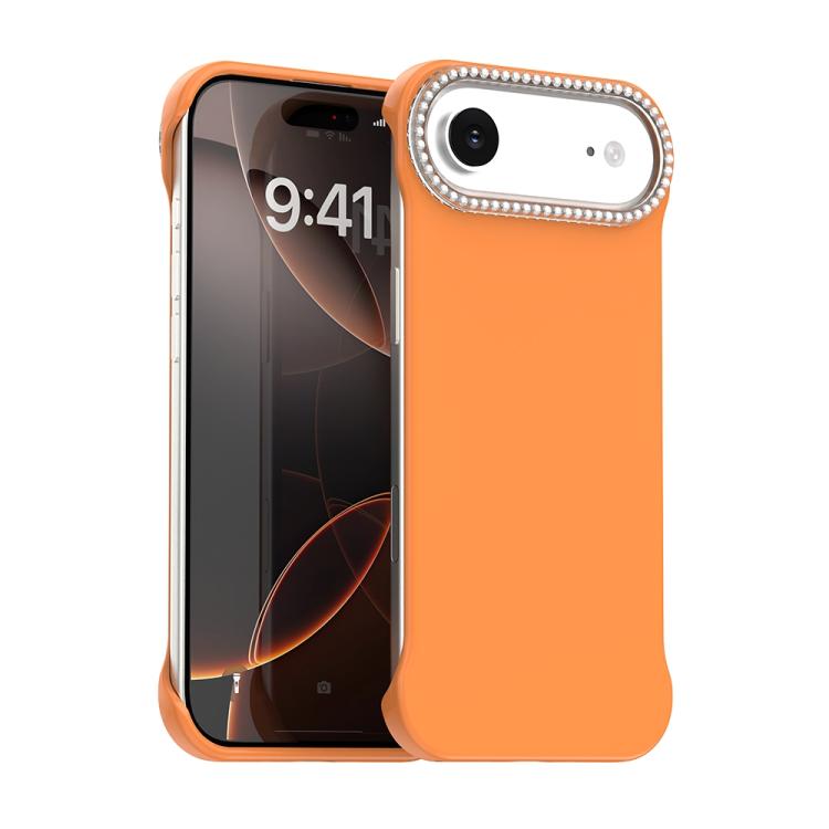 Candy Diamond Half-frame Frosted PC Hybrid TPU Phone Case, For iPhone Air, For iPhone 16 Pro Max, For iPhone 16 Pro