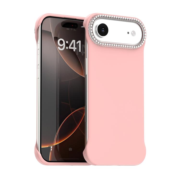 Candy Diamond Half-frame Frosted PC Hybrid TPU Phone Case, For iPhone Air, For iPhone 16 Pro Max, For iPhone 16 Pro