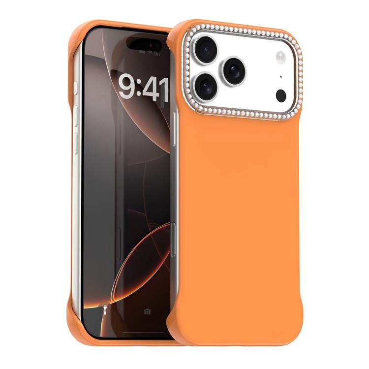Candy Diamond Half-frame Frosted PC Hybrid TPU Phone Case, For iPhone 17 Pro Max, For iPhone 17 Pro, For iPhone 17