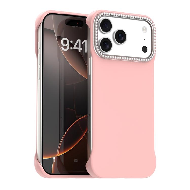 Candy Diamond Half-frame Frosted PC Hybrid TPU Phone Case, For iPhone 17 Pro Max, For iPhone 17 Pro, For iPhone 17
