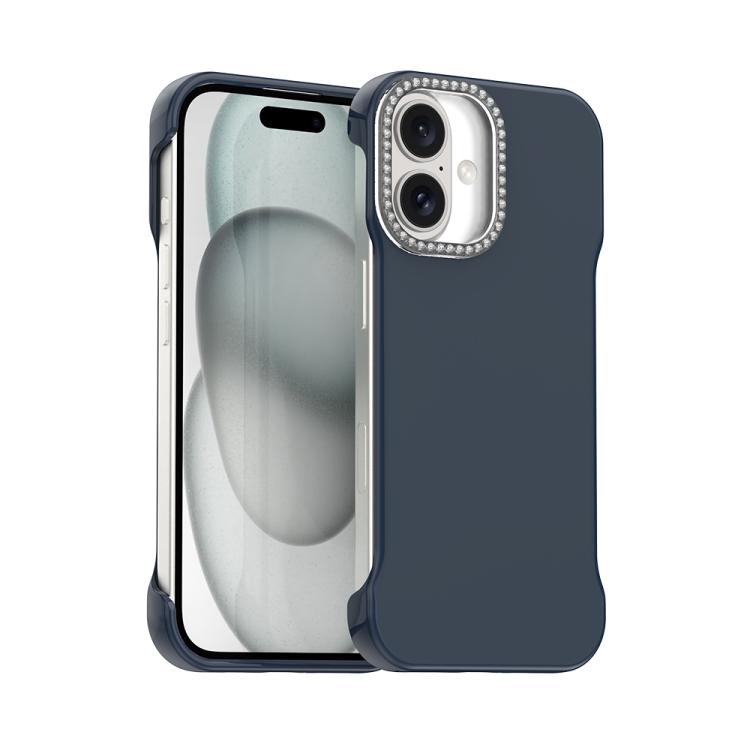 Candy Diamond Half-frame Frosted PC Hybrid TPU Phone Case, For iPhone 17 Pro Max, For iPhone 17 Pro, For iPhone 17