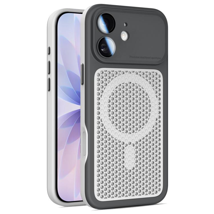 Armor Shield Mesh Cooling Magnetic Phone Case with Lens Film, For iPhone 17 Pro Max, For iPhone 17 Pro, For iPhone 17, For iPhone 16 Pro Max