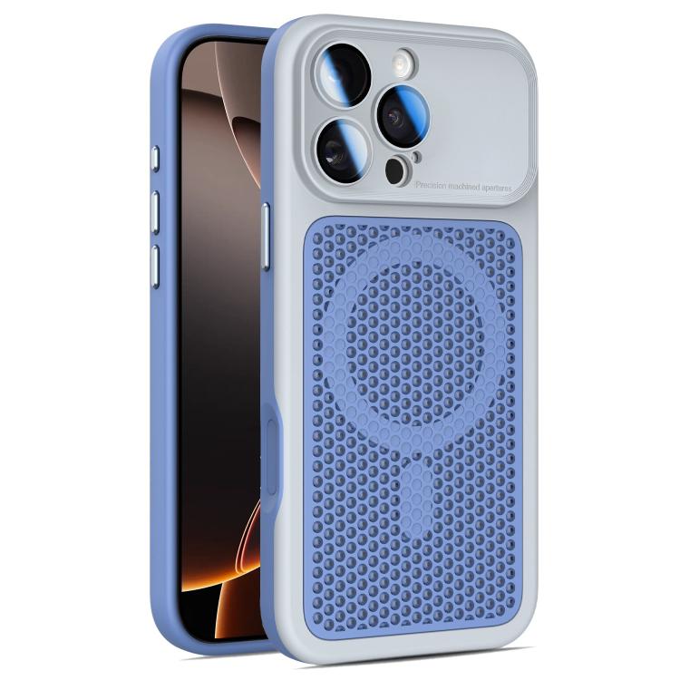 Armor Shield Mesh Cooling Magnetic Phone Case with Lens Film, For iPhone 17 Pro Max, For iPhone 17 Pro, For iPhone 17, For iPhone 16 Pro Max