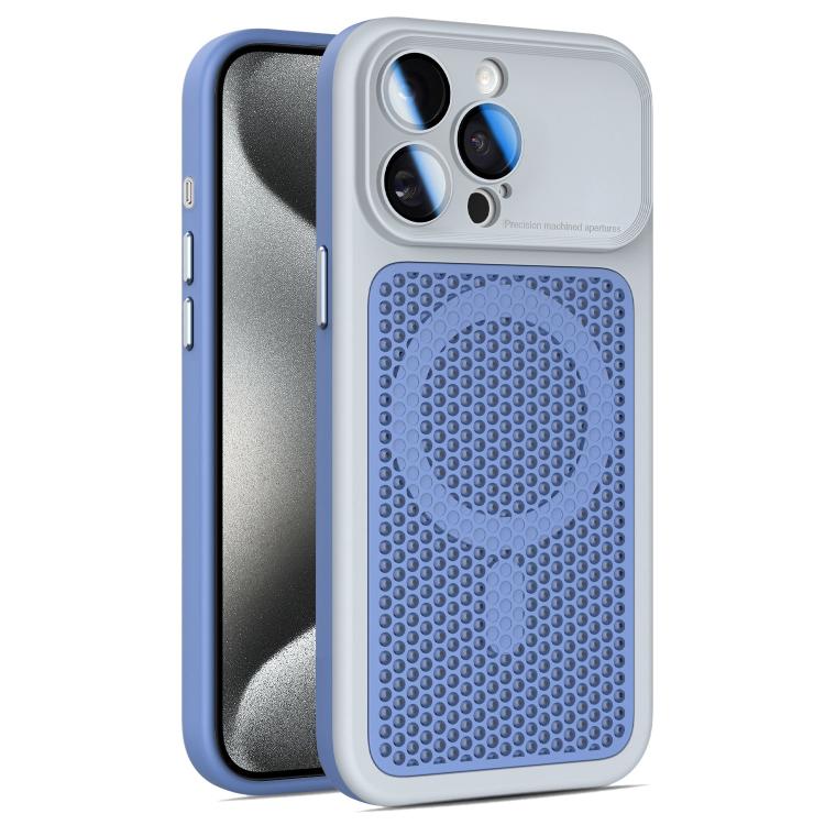 Armor Shield Mesh Cooling Magnetic Phone Case with Lens Film, For iPhone 15 Pro, For iPhone 15 Plus / 14 Plus, For iPhone 15, For iPhone 14 / 13