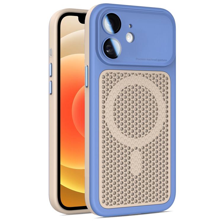Armor Shield Mesh Cooling Magnetic Phone Case with Lens Film, For iPhone 12, For iPhone 12 Pro Max, For iPhone 12 Pro